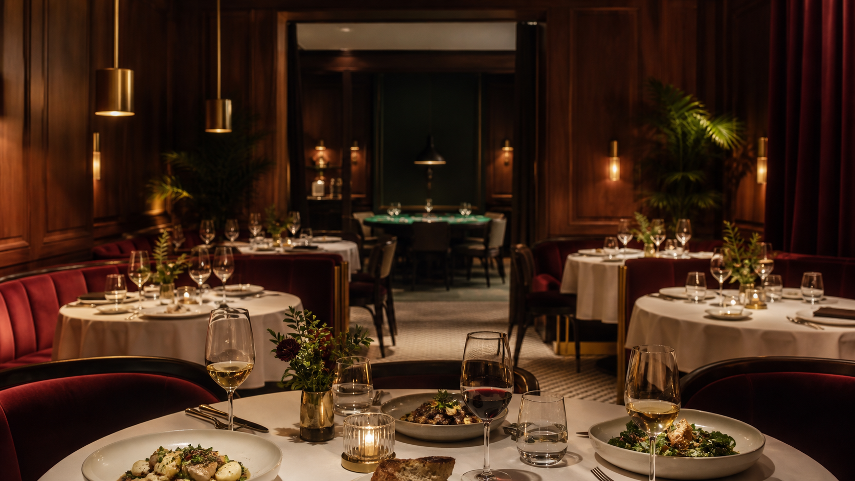 Interieur van restaurant Gouden Tafel